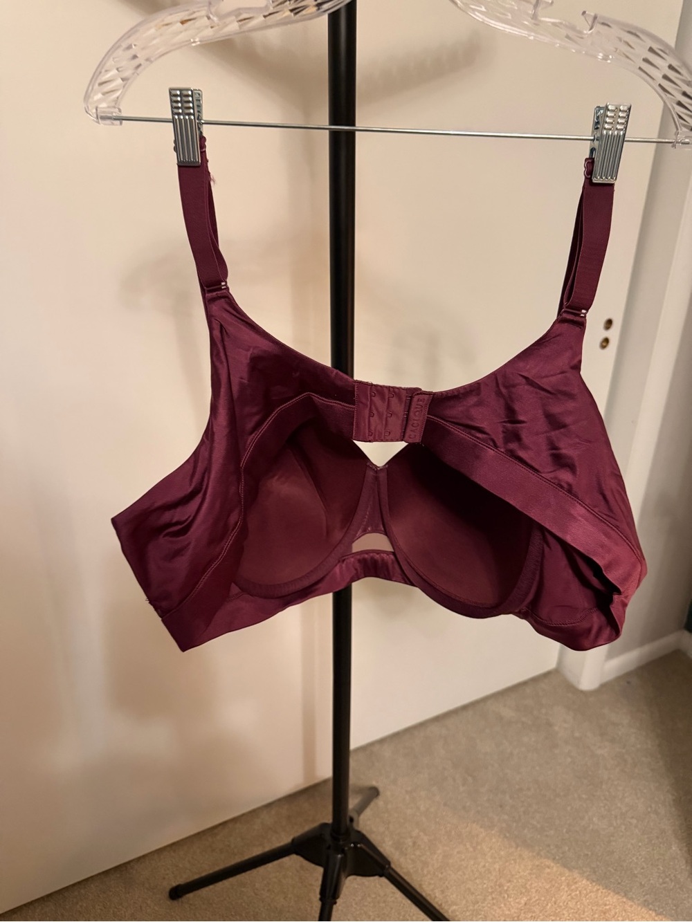 Cacique Smooth Full-Coverage Bra in Deep Plum - Picture 4 of 4